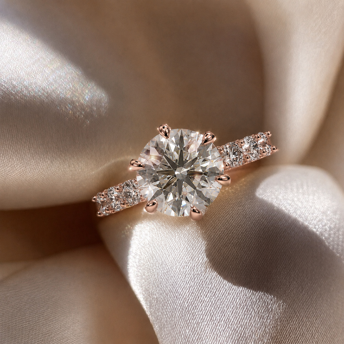 18K Rose Gold Vermeil / 3.00 CARAT
