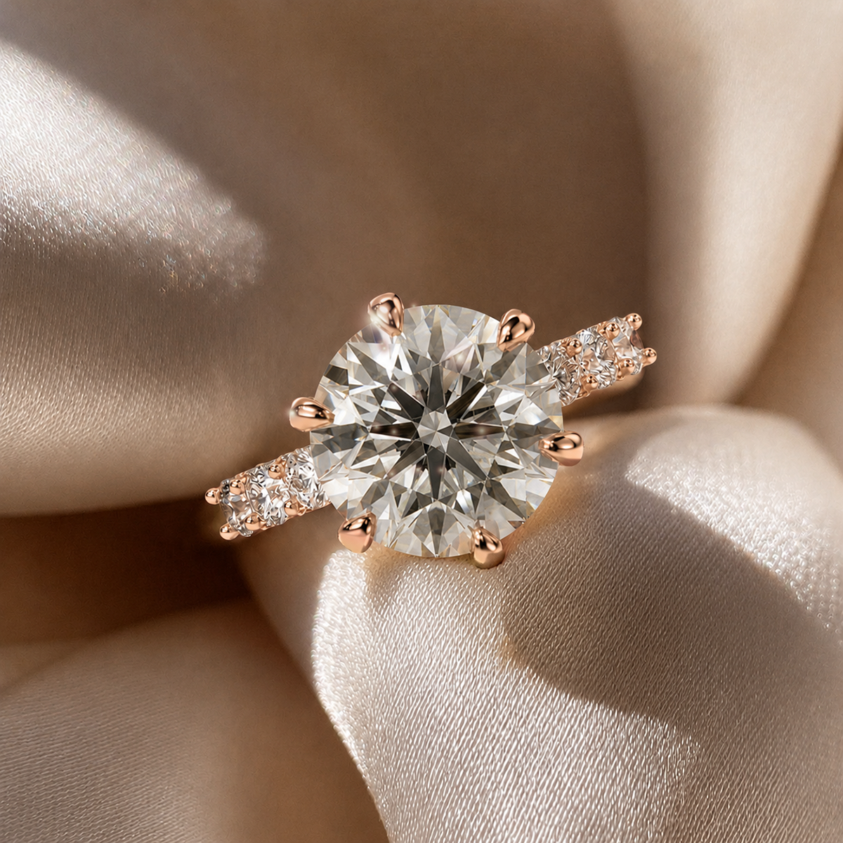 18K Rose Gold Vermeil / 5.00 CARAT