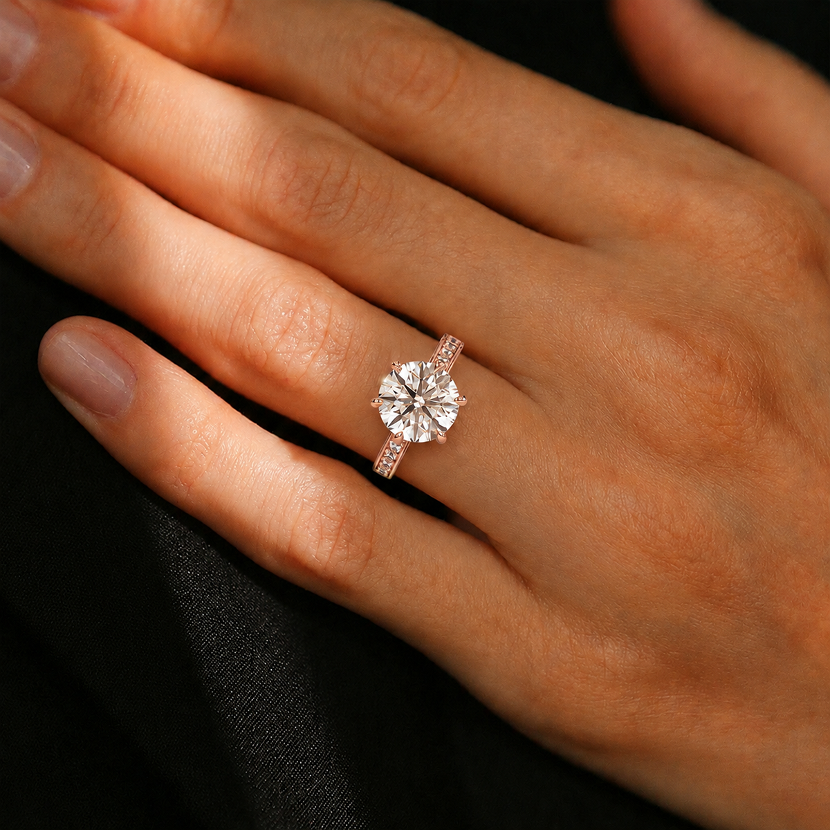 18K Rose Gold Vermeil / 5.00 CARAT