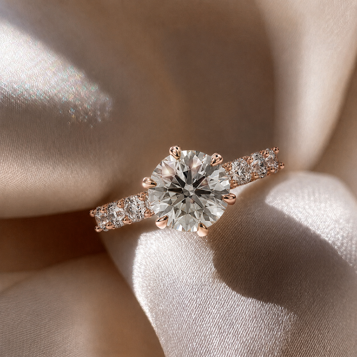 18K Rose Gold Vermeil / 2.00 CARAT