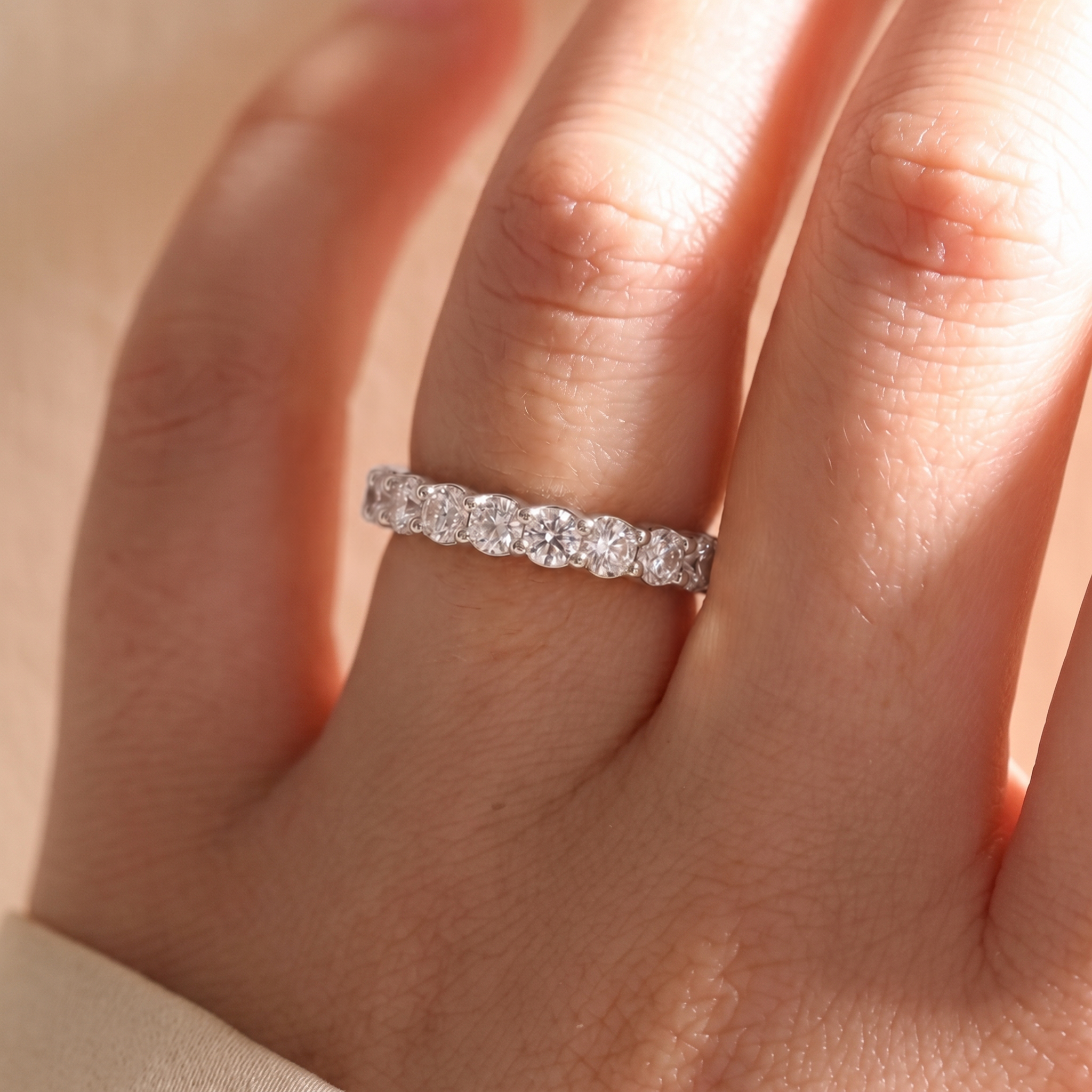18K White Gold Vermeil