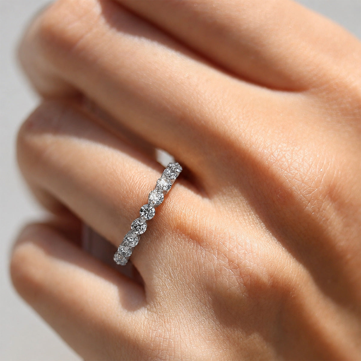 18K White Gold Vermeil