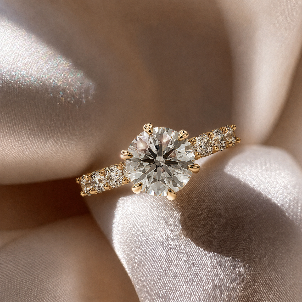 18K Yellow Gold Vermeil / 2.00 CARAT