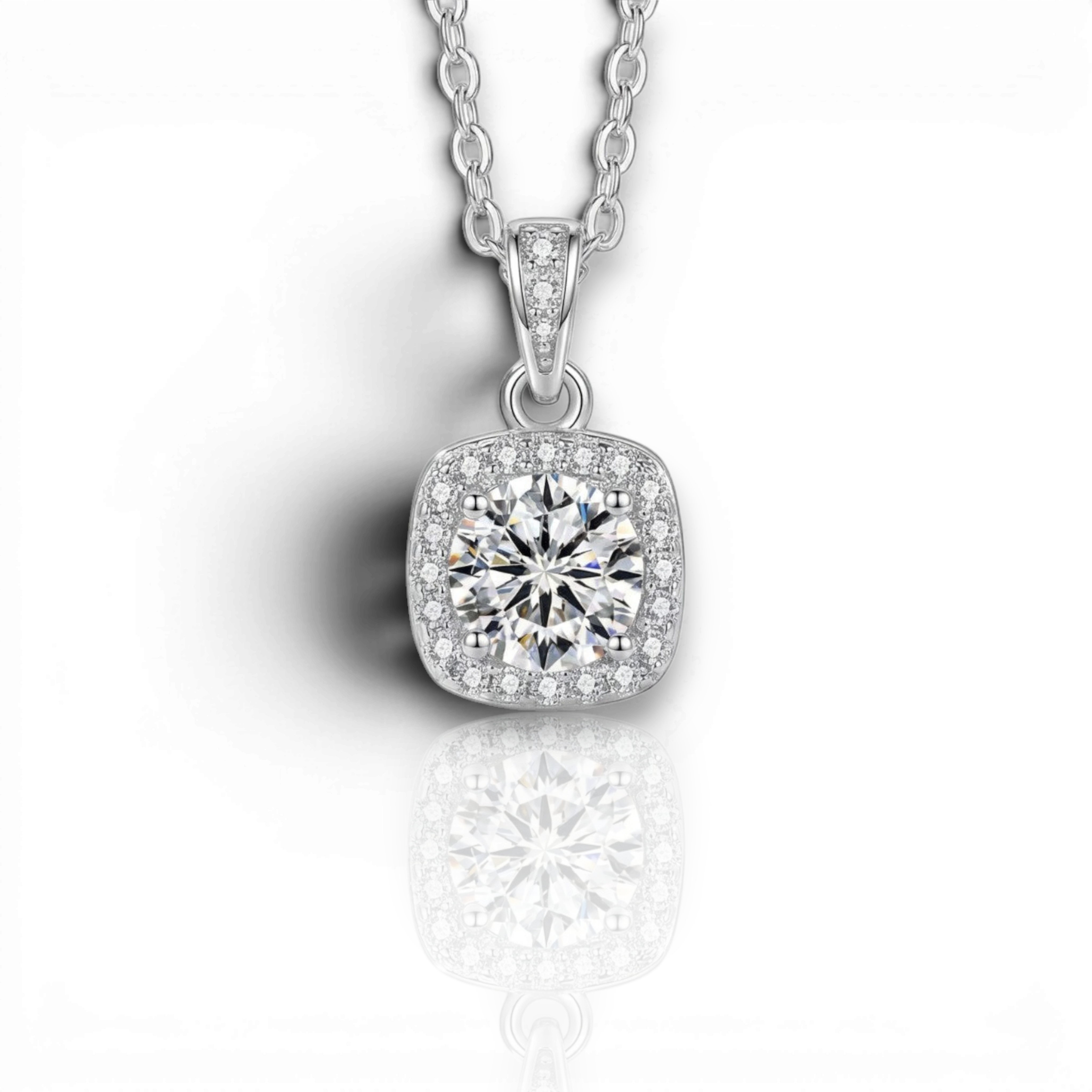 18K White Gold Vermeil / 1.00 CARAT