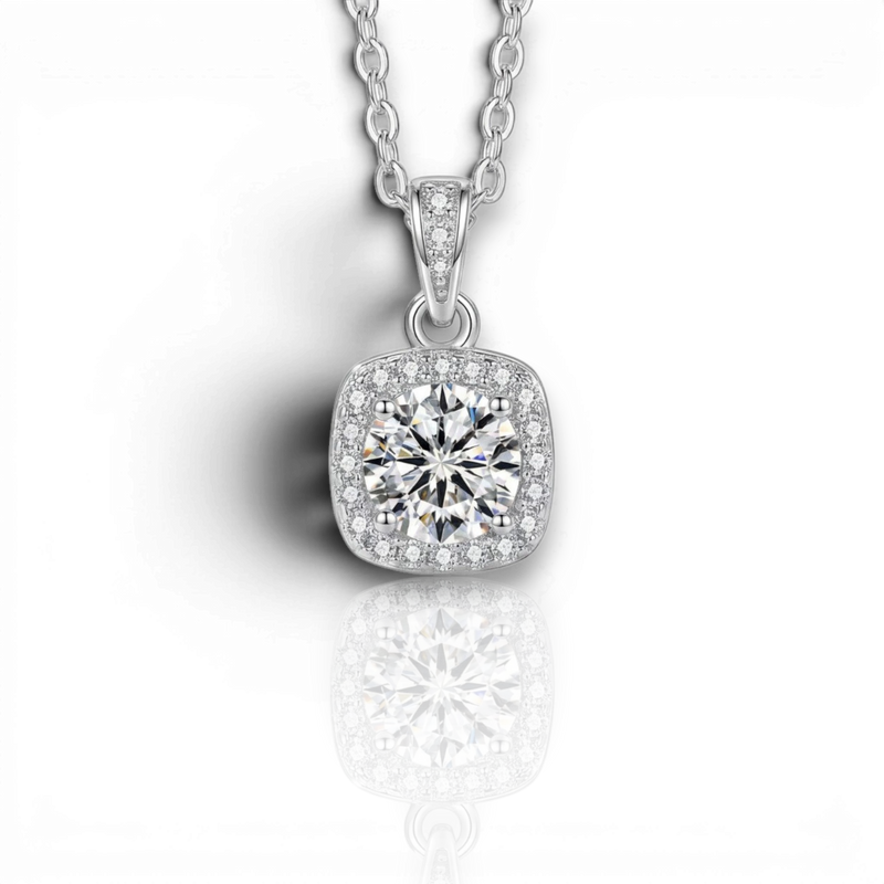 18K White Gold Vermeil / 1.00 CARAT