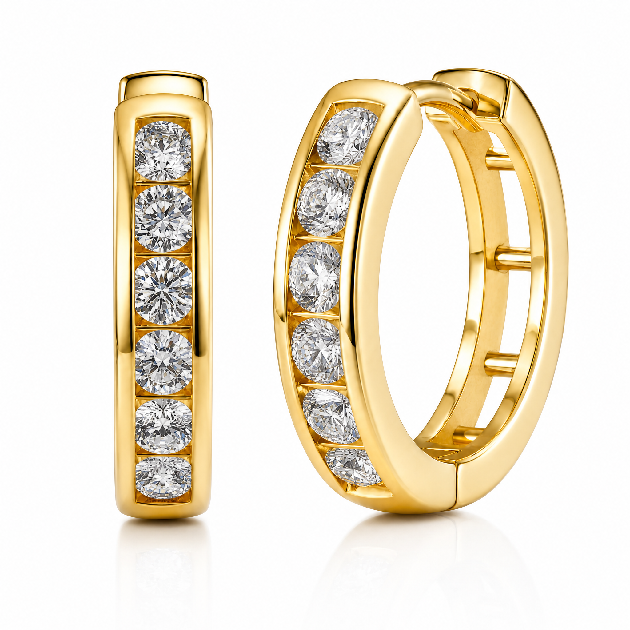 Lumière Line Huggie Earrings