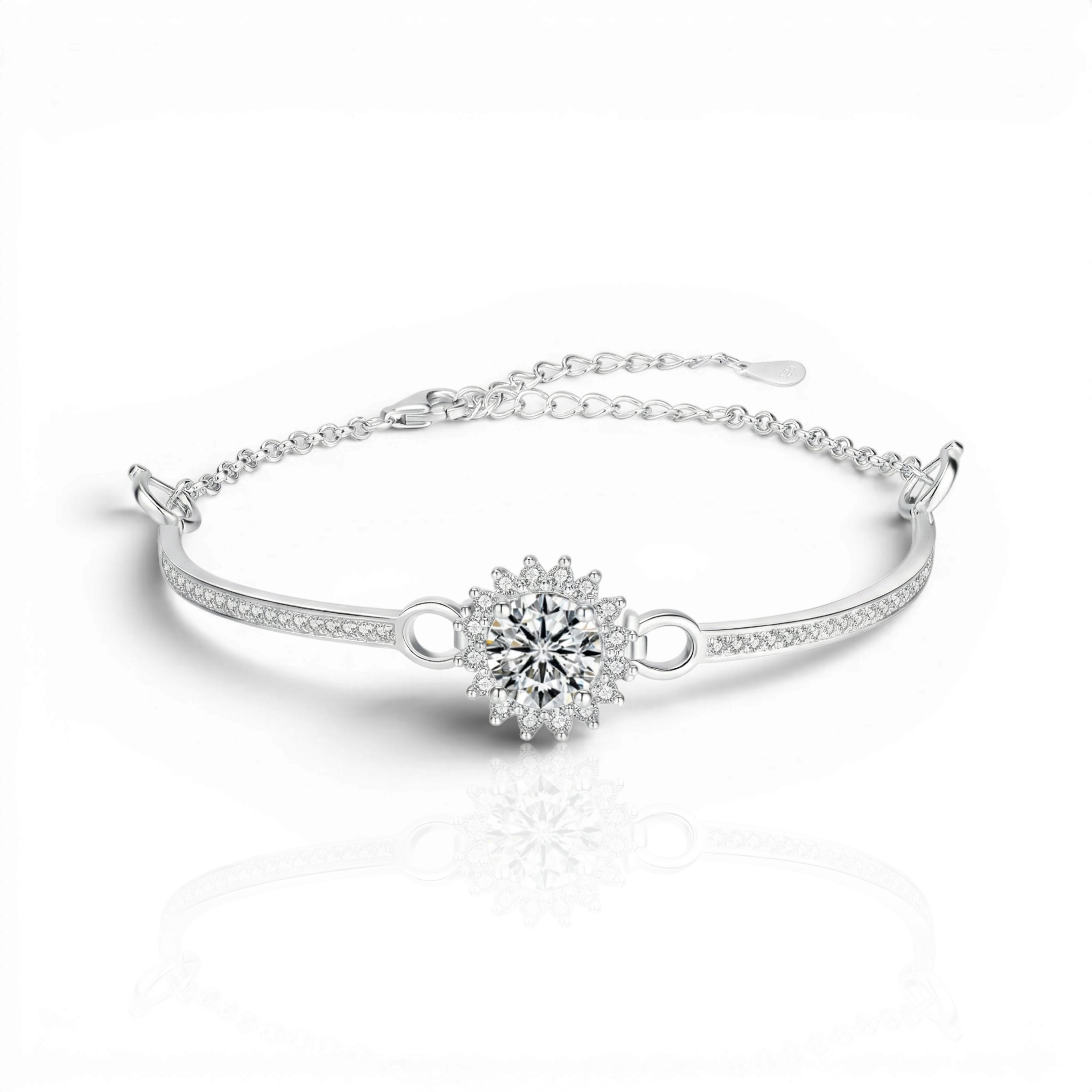 18K White Gold Vermeil / 2.00 CARAT 