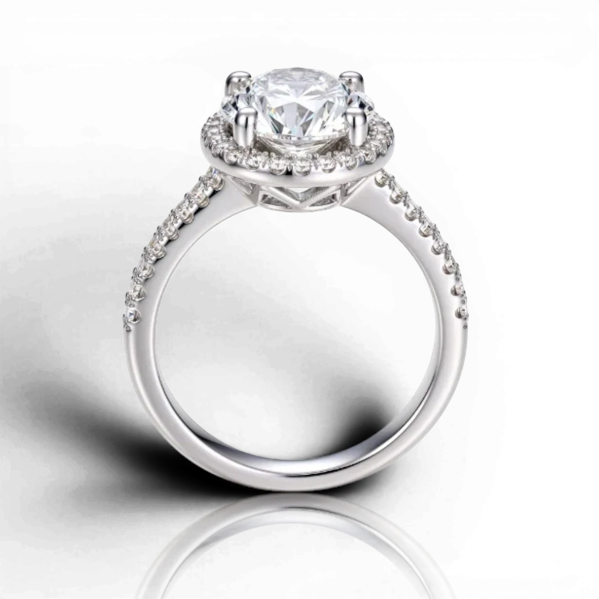 18K White Gold Vermeil, 18K White Gold Vermeil / 2.00 CARAT