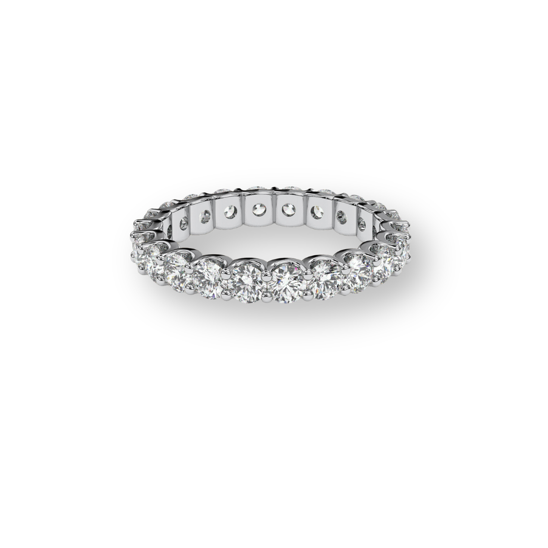 18K White Gold Vermeil