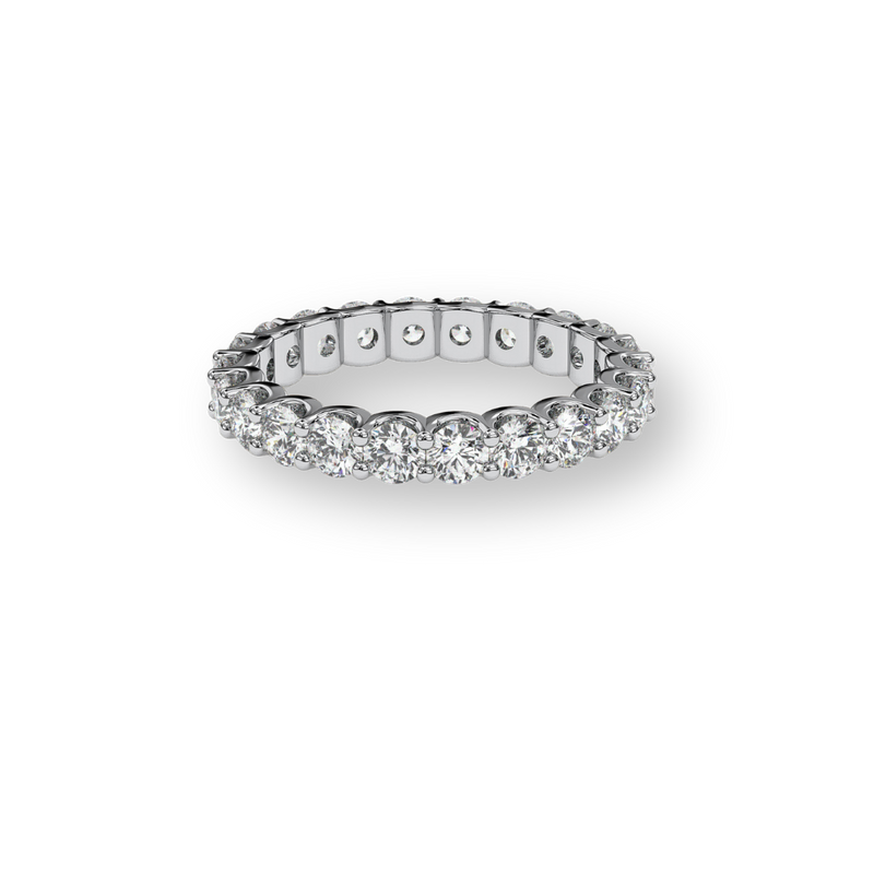 18K White Gold Vermeil
