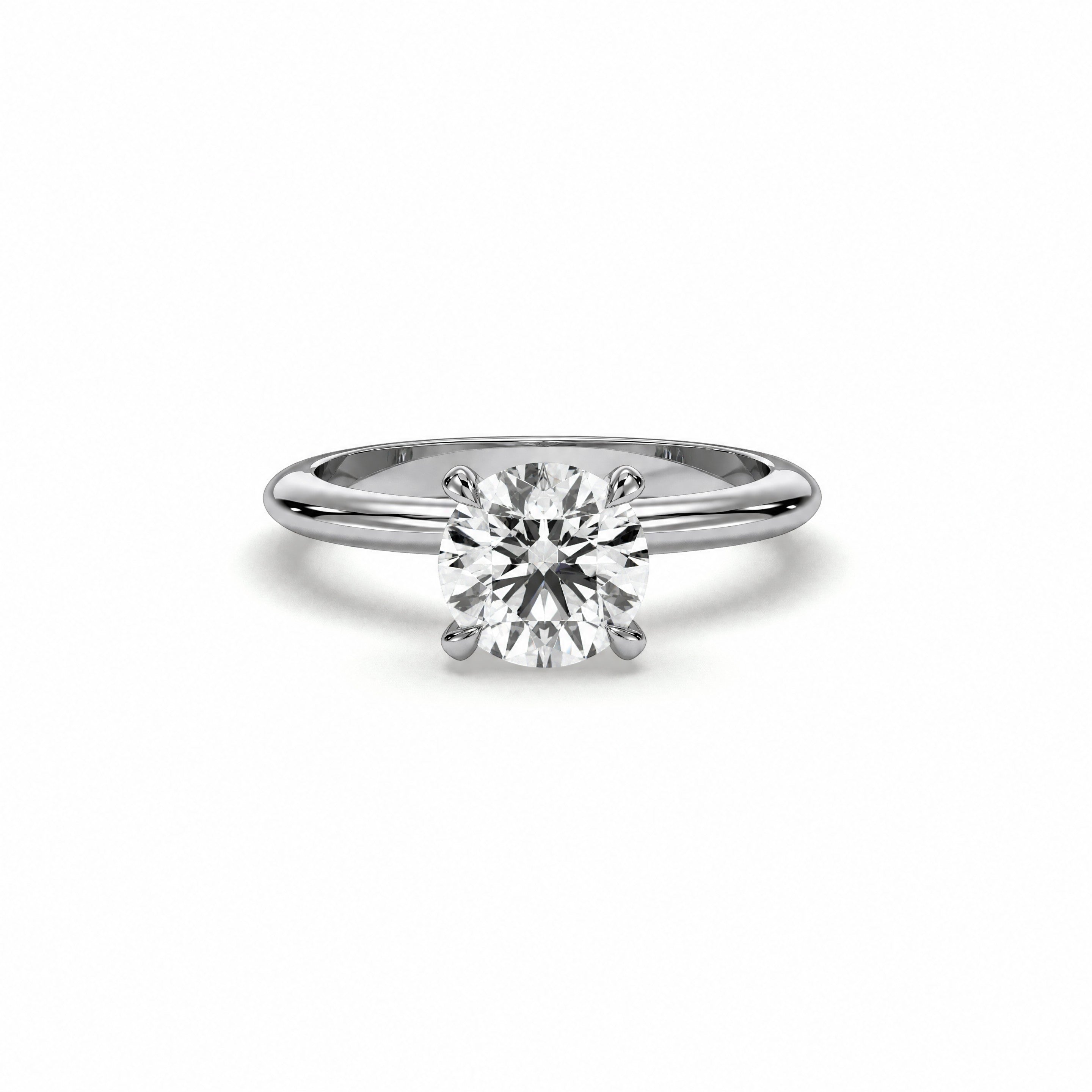 18K White Gold Vermeil / 2.00 CARAT