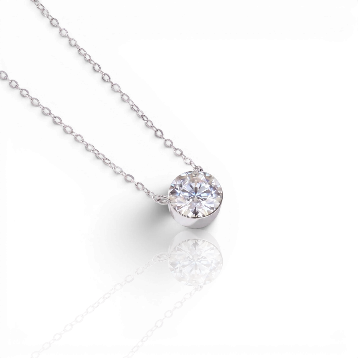 18K White Gold Vermeil / 0.25 CARAT 