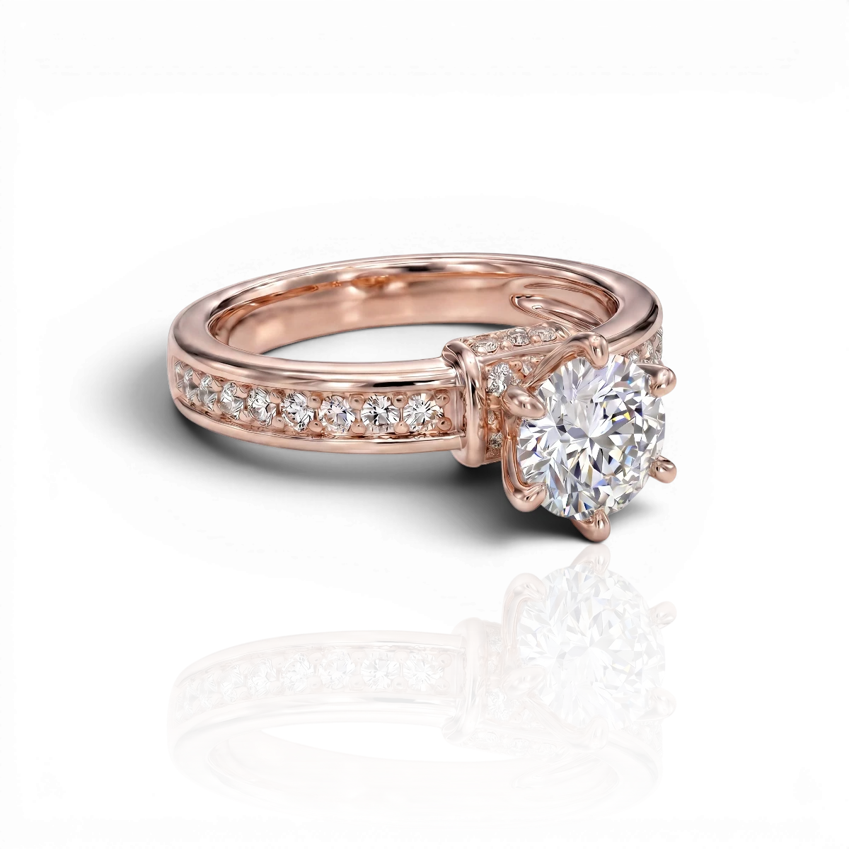 18K Rose Gold Vermeil / 2.00 CARAT