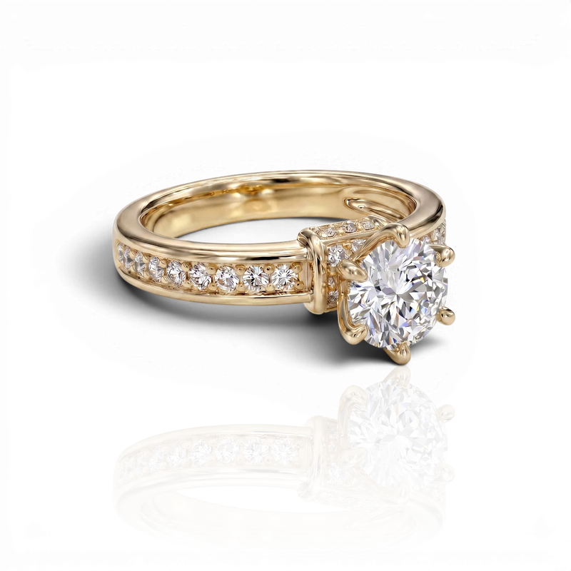 18K Yellow Gold Vermeil / 2.00 CARAT