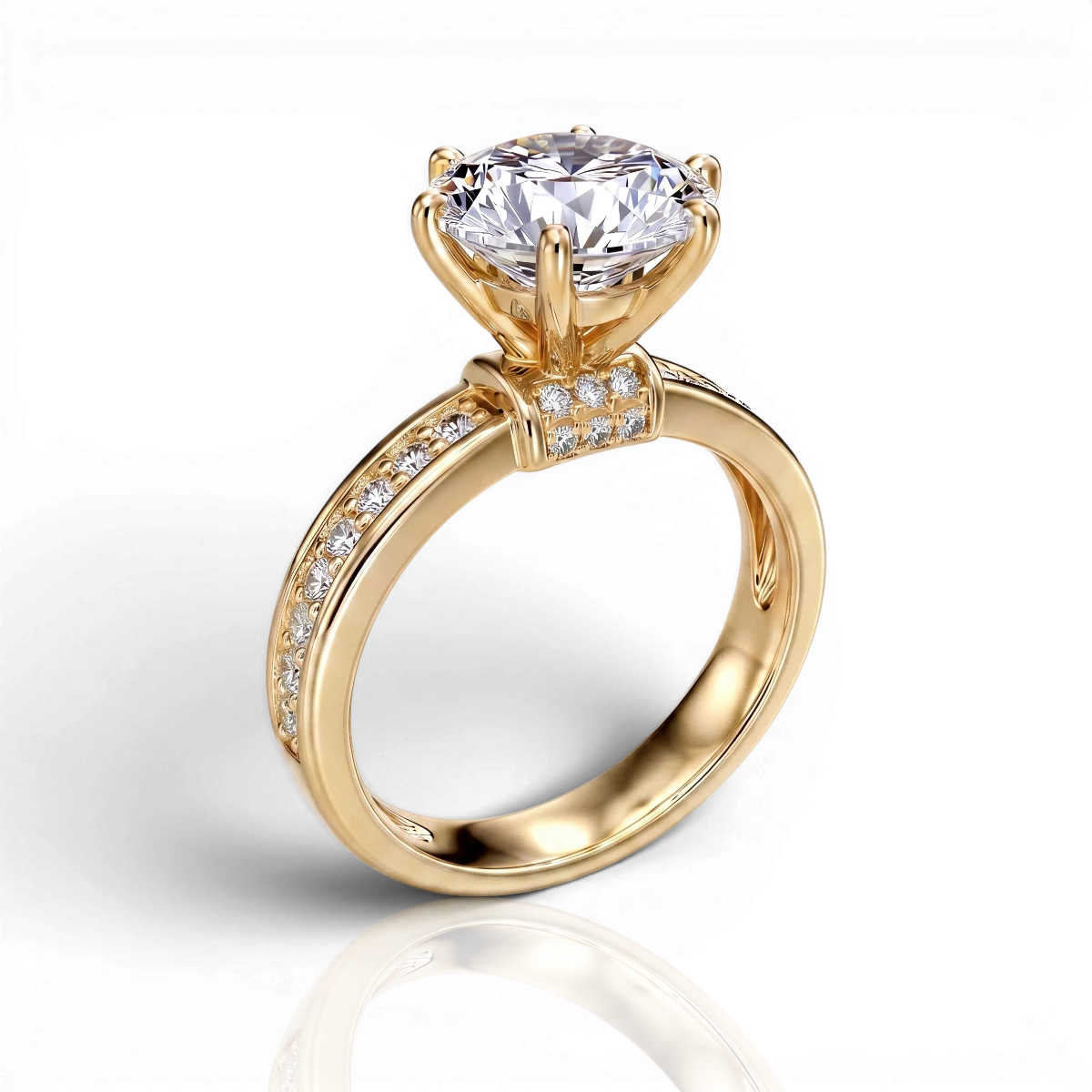 18K Yellow Gold Vermeil / 2.00 CARAT