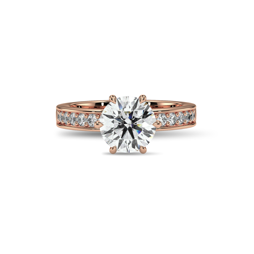 18K Rose Gold Vermeil / 2.00 CARAT