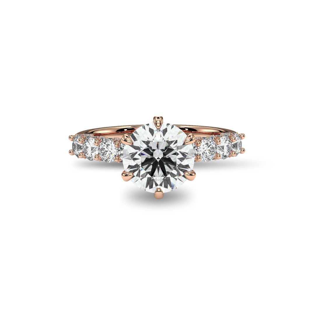 18K Rose Gold Vermeil / 2.00 CARAT