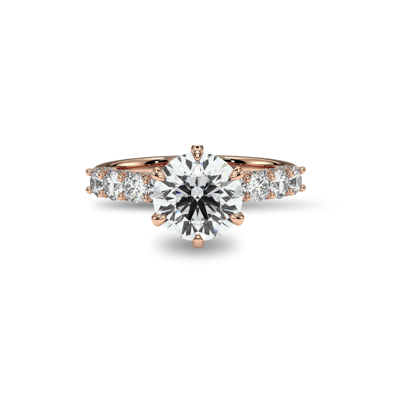 18K Rose Gold Vermeil / 2.00 CARAT