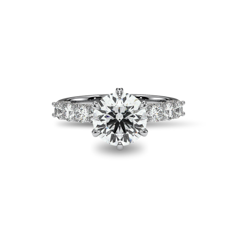 18K White Gold Vermeil / 2.00 CARAT