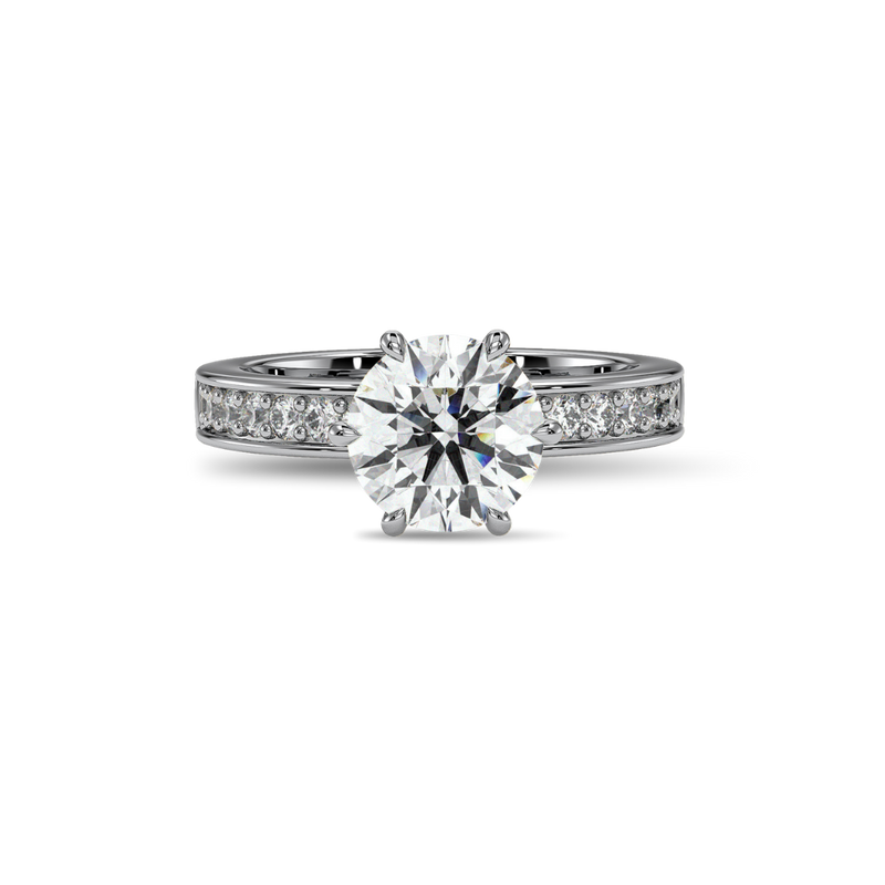 18K White Gold Vermeil / 2.00 CARAT