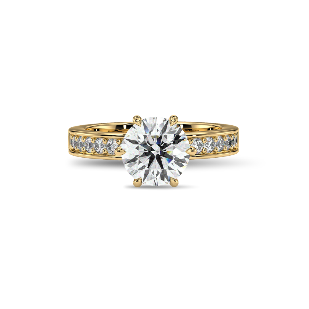18K Yellow Gold Vermeil / 2.00 CARAT