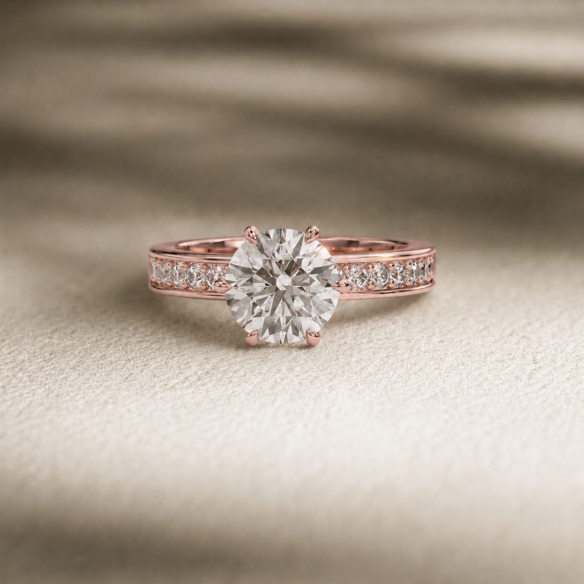 18K Rose Gold Vermeil / 2.00 CARAT