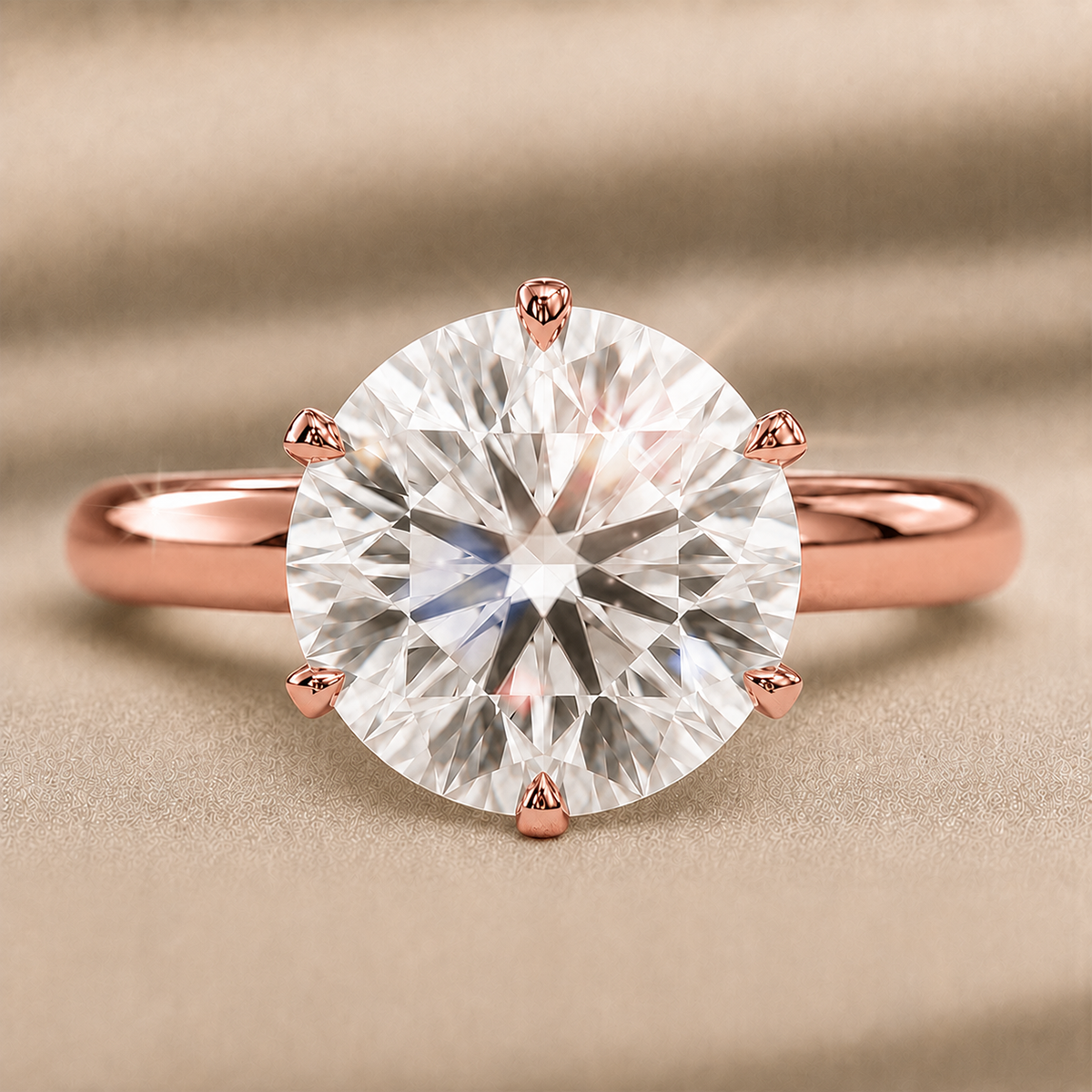 18K Rose Gold Vermeil / 5.00 CARAT