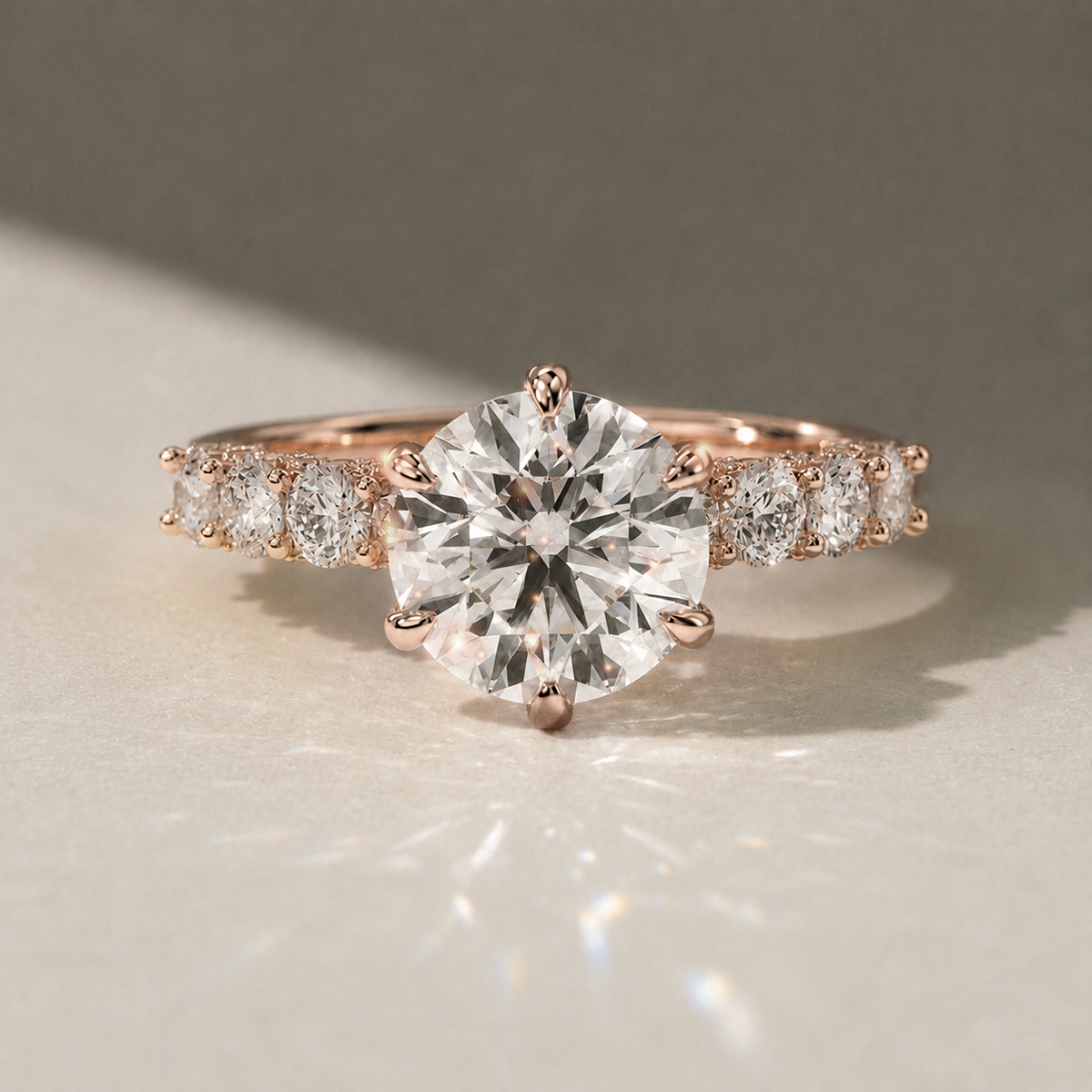18K Rose Gold Vermeil / 2.00 CARAT