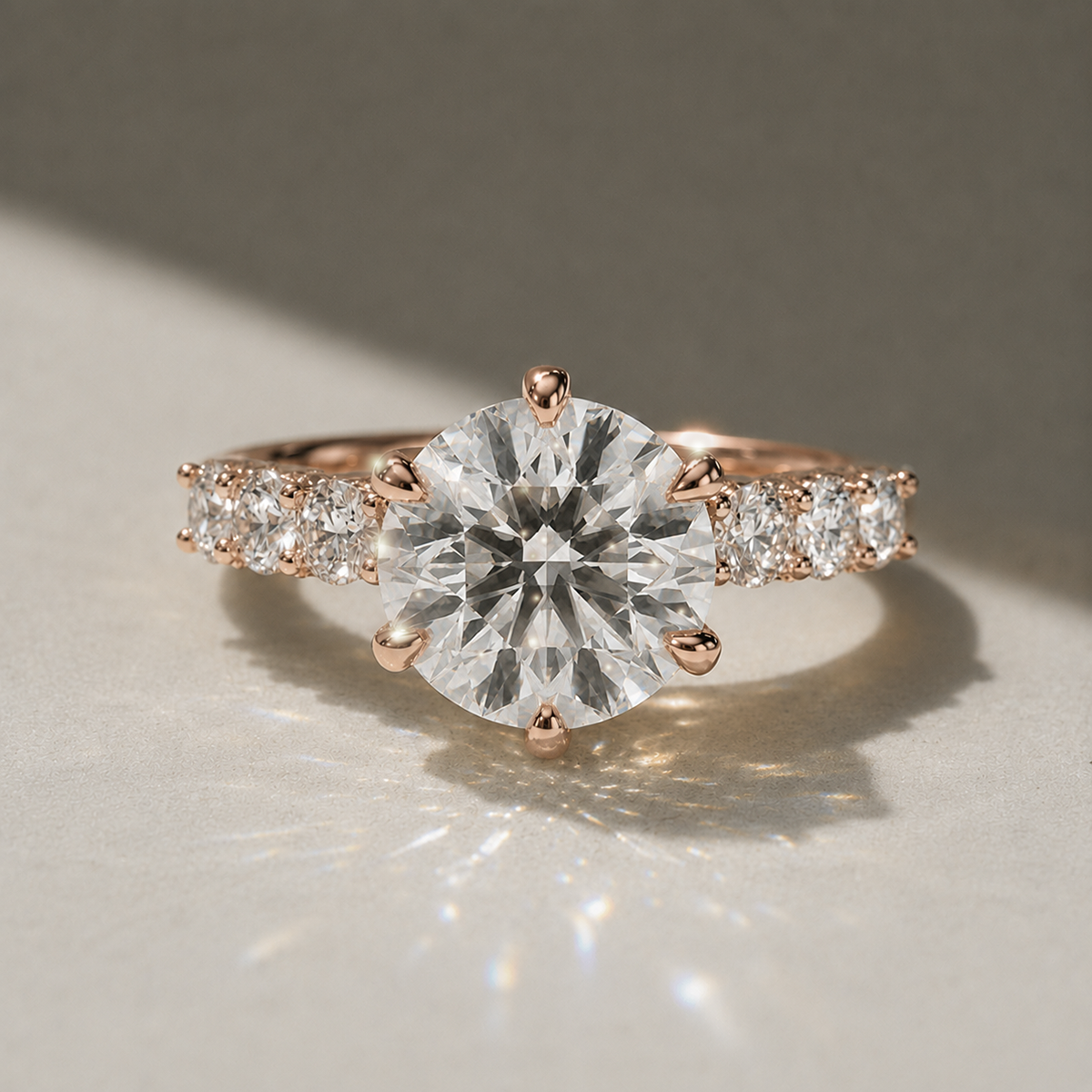 18K Rose Gold Vermeil / 3.00 CARAT