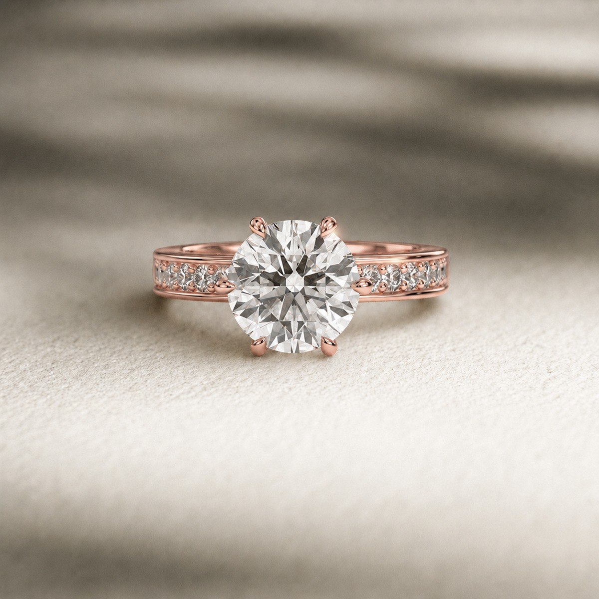 18K Rose Gold Vermeil / 3.00 CARAT