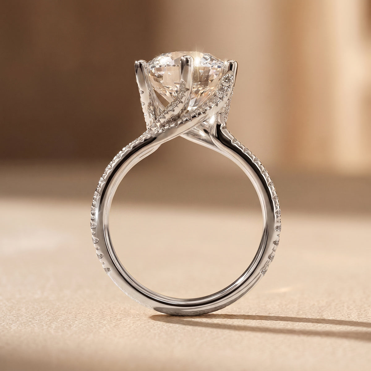 18K White Gold Vermeil