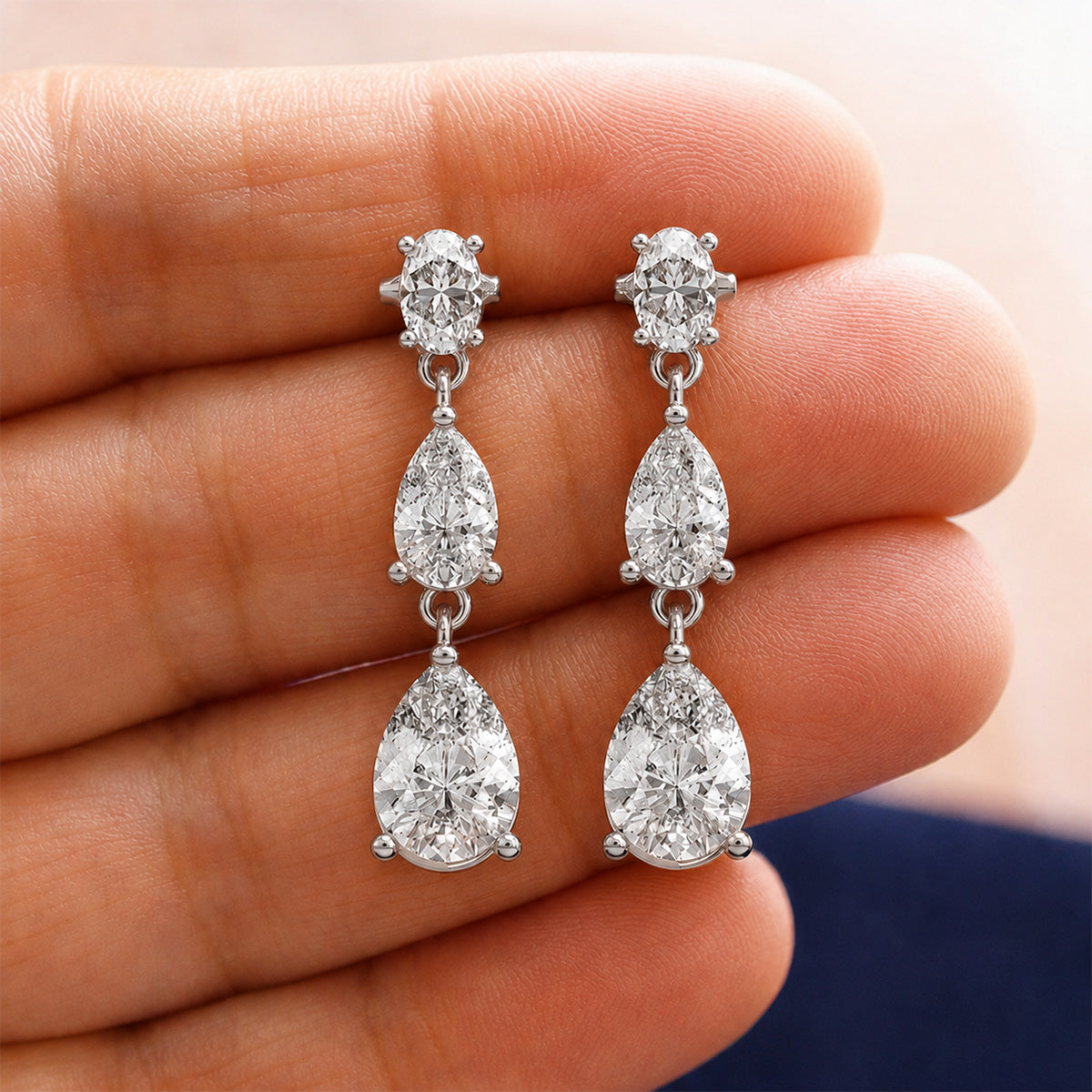 18K White Gold Vermeil