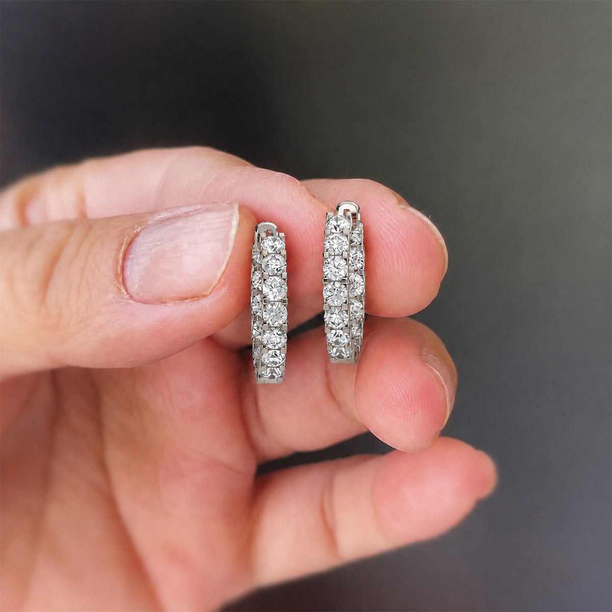 18K White Gold Vermeil
