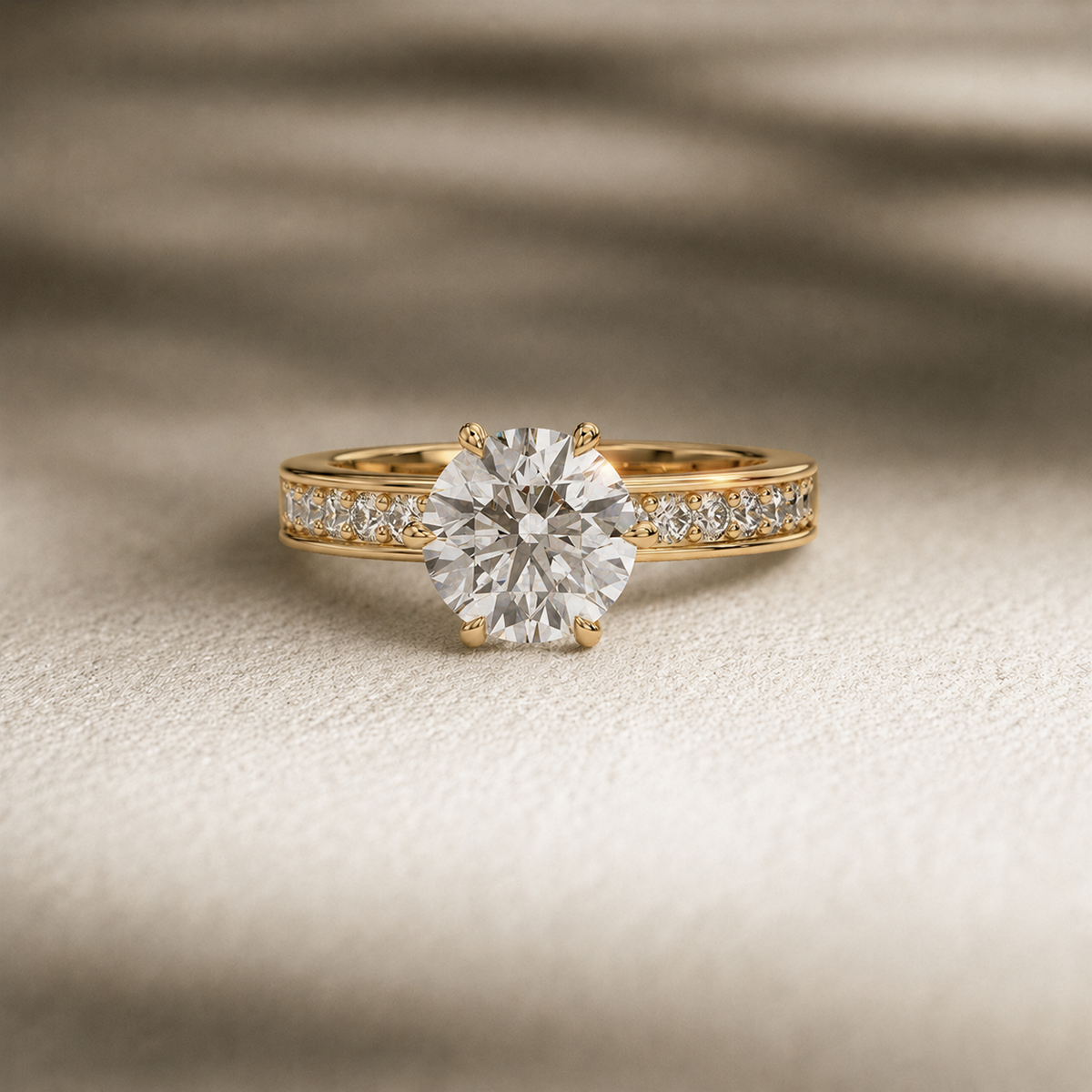 18K Yellow Gold Vermeil / 2.00 CARAT