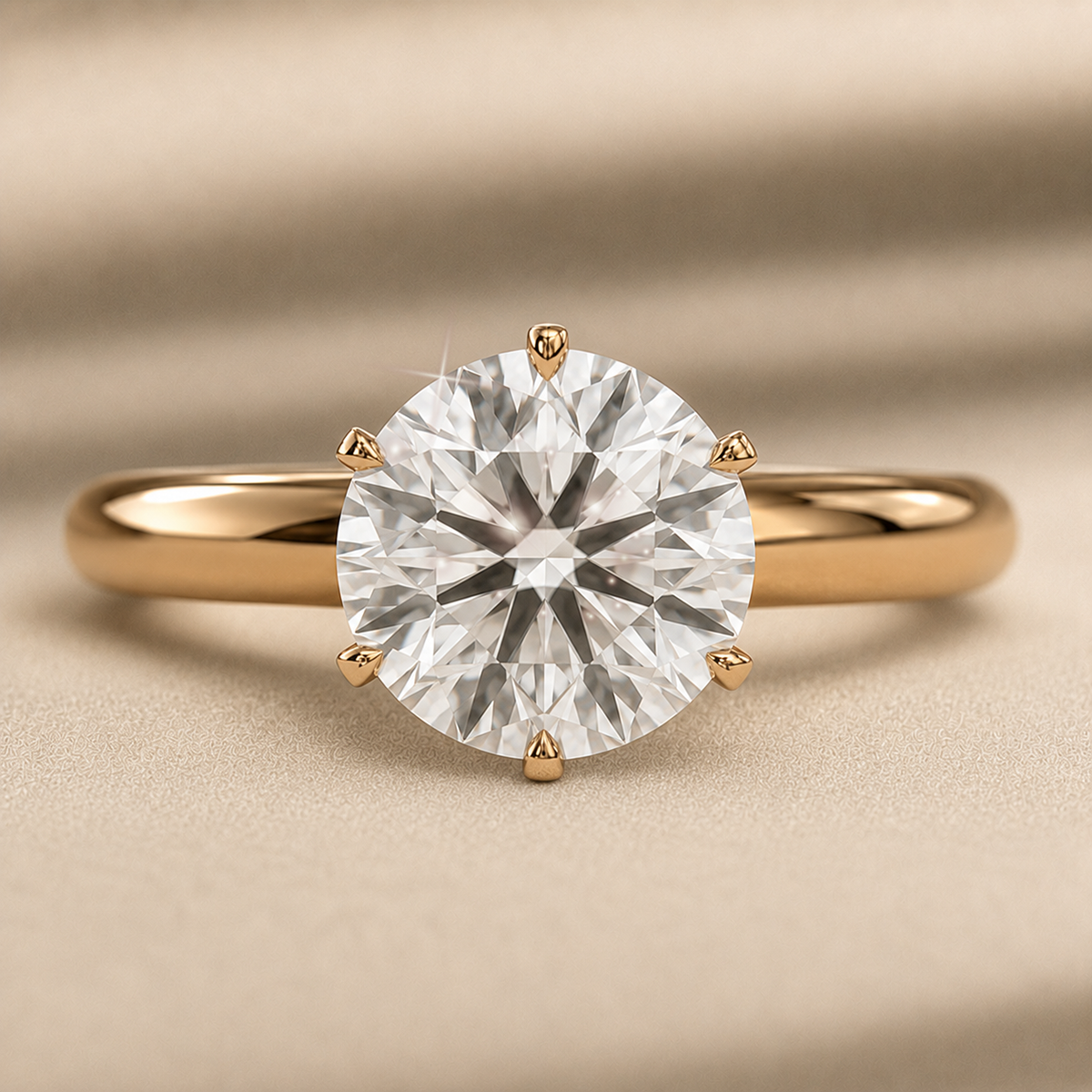 18K Yellow Gold Vermeil / 2.00 CARAT
