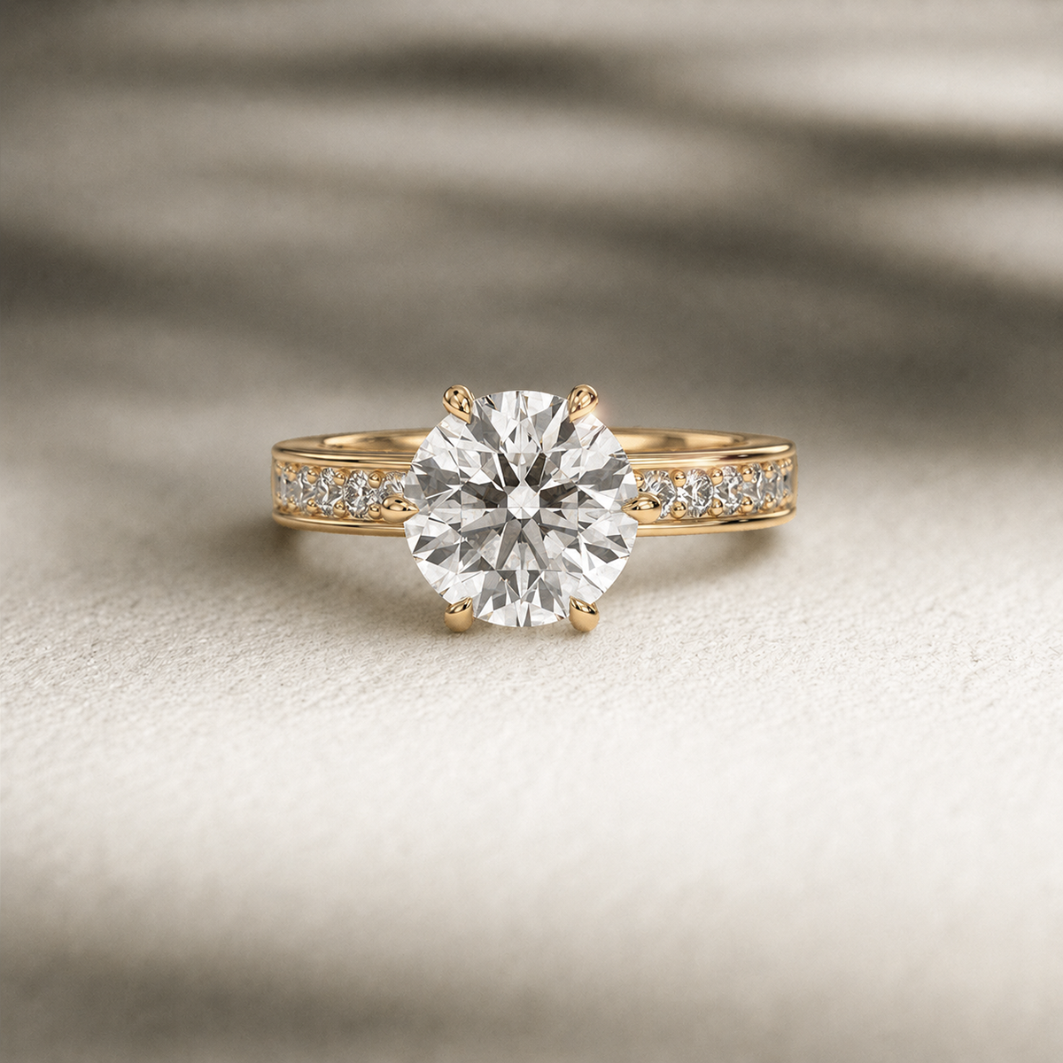18K Yellow Gold Vermeil / 3.00 CARAT