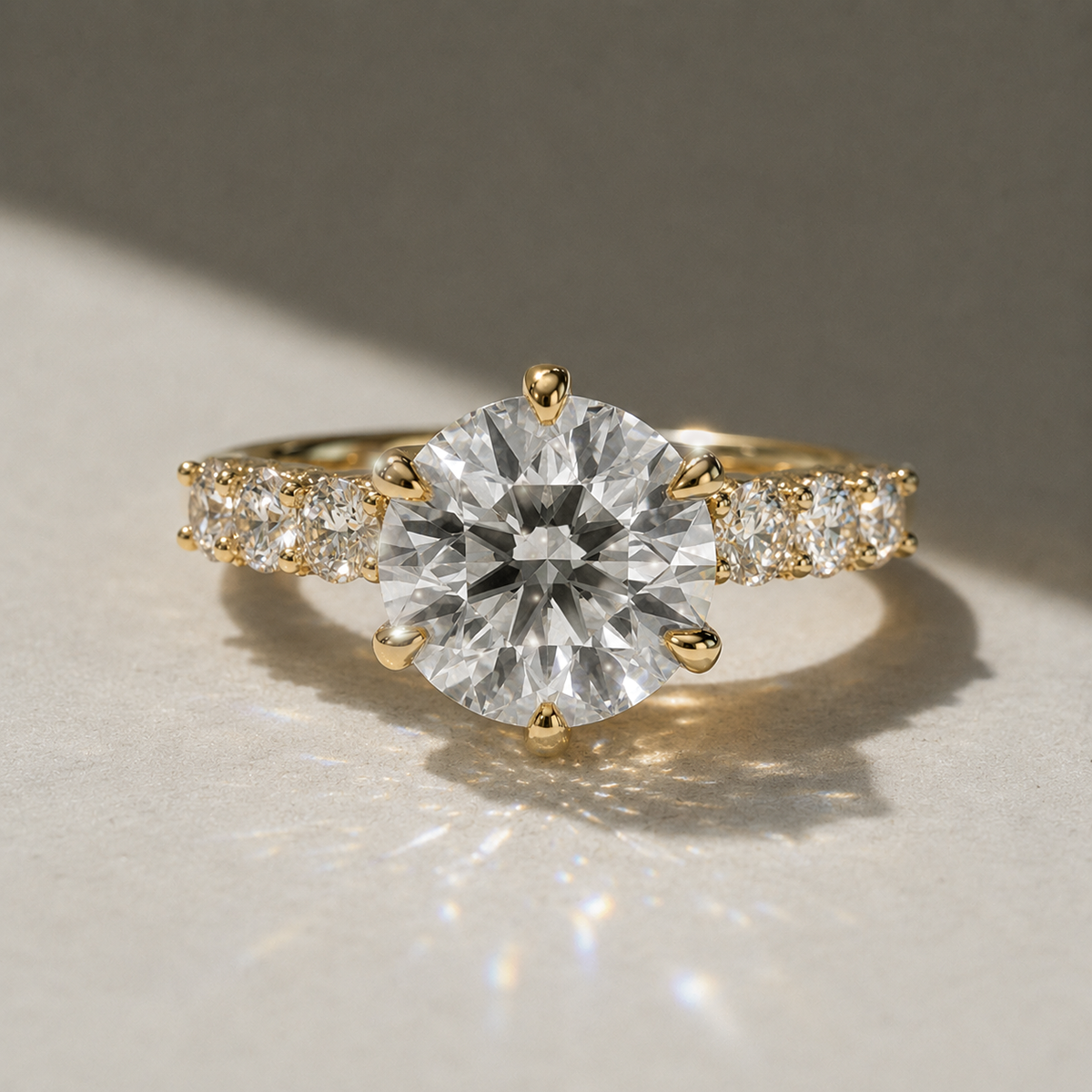 18K Yellow Gold Vermeil / 3.00 CARAT
