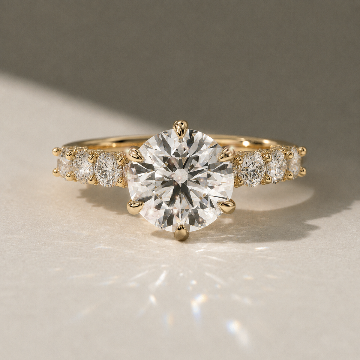18K Yellow Gold Vermeil / 2.00 CARAT