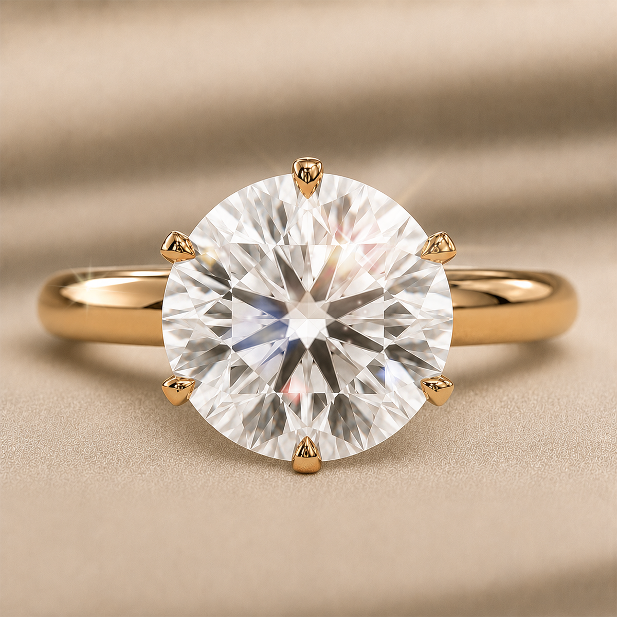 18K Yellow Gold Vermeil / 5.00 CARAT