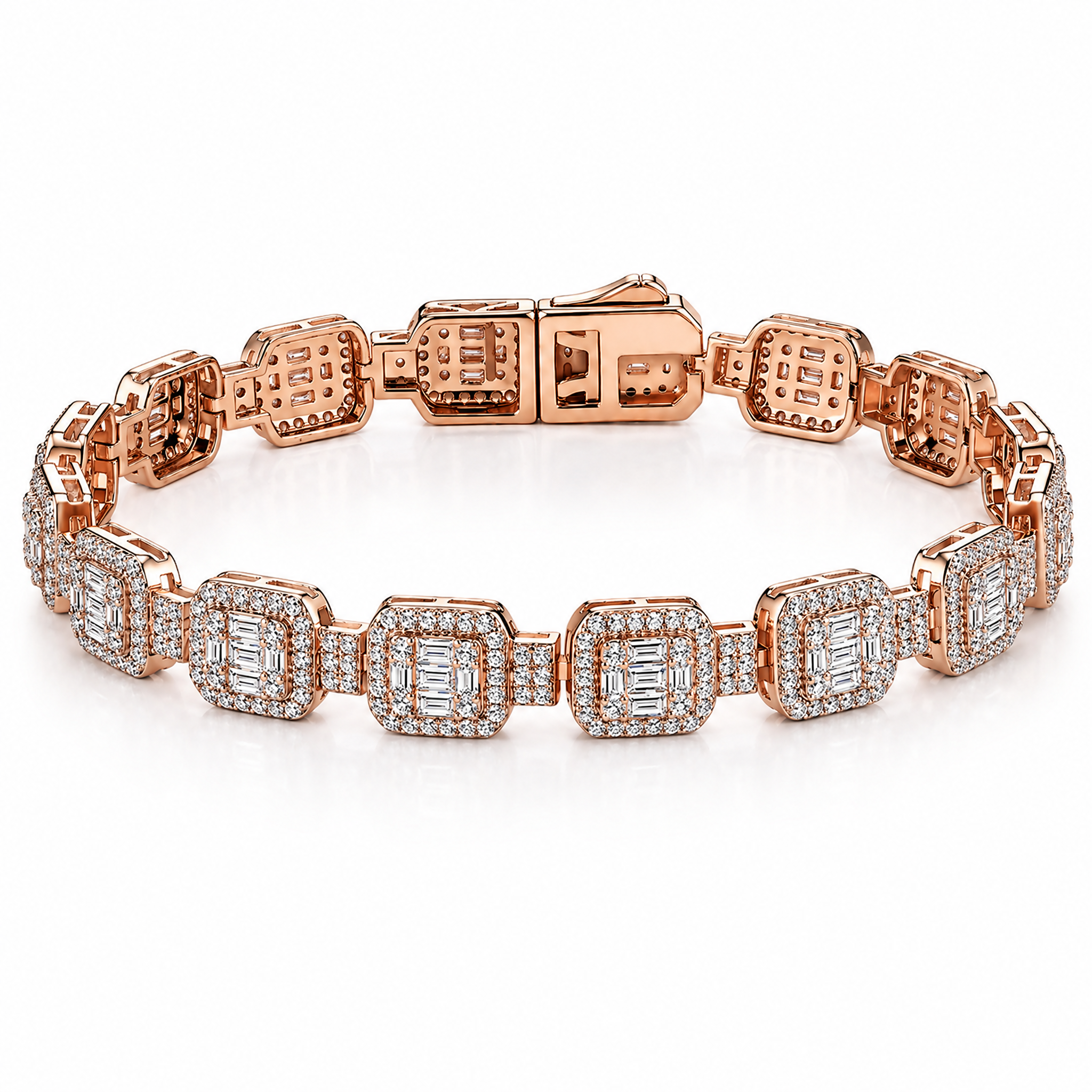Éclat Grid Tennis Bracelet