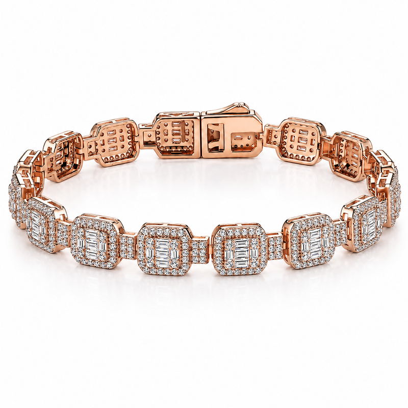 Éclat Grid Tennis Bracelet