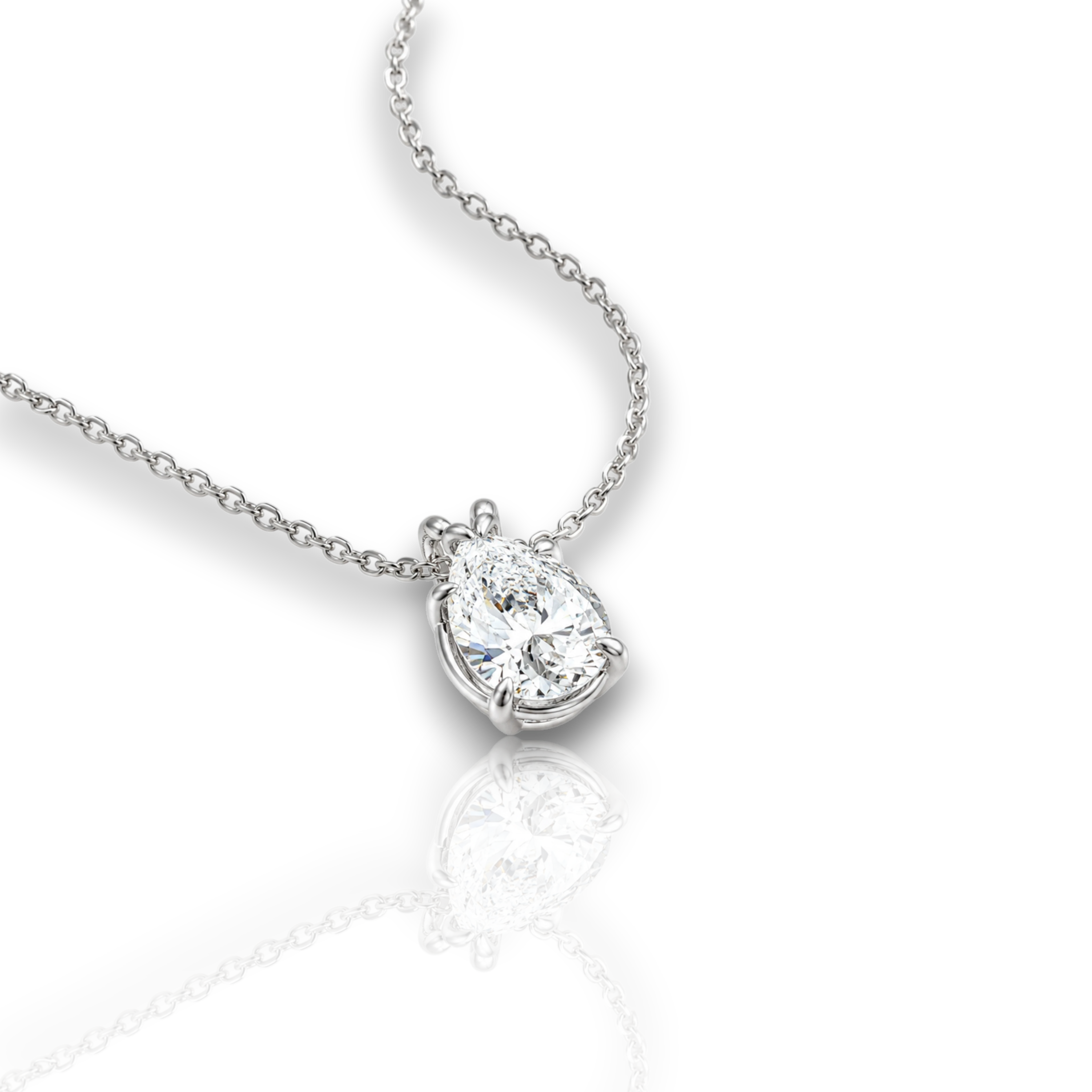 18K White Gold Vermeil
