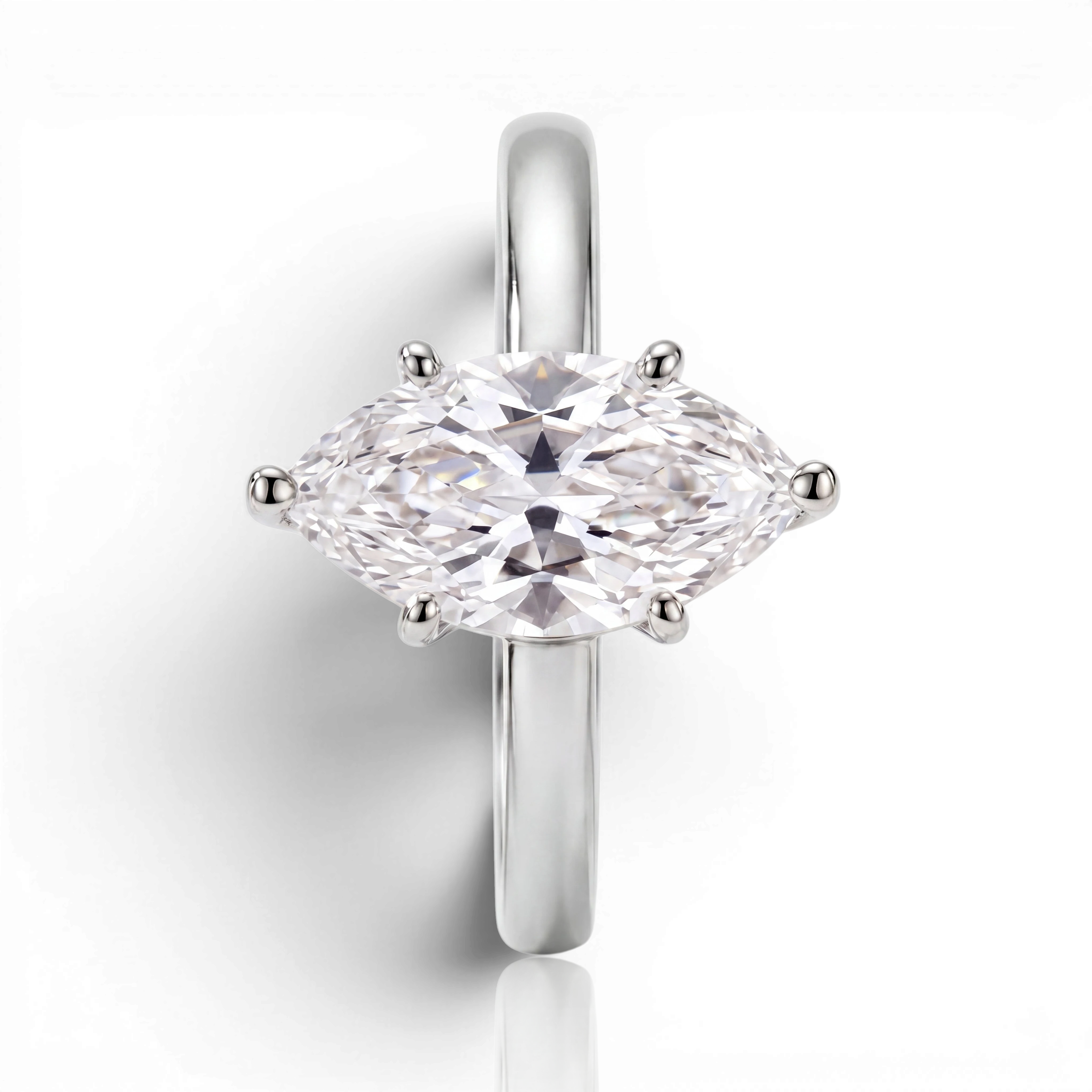 18K White Gold Vermeil, 18K White Gold Vermeil / 3.00 CARAT