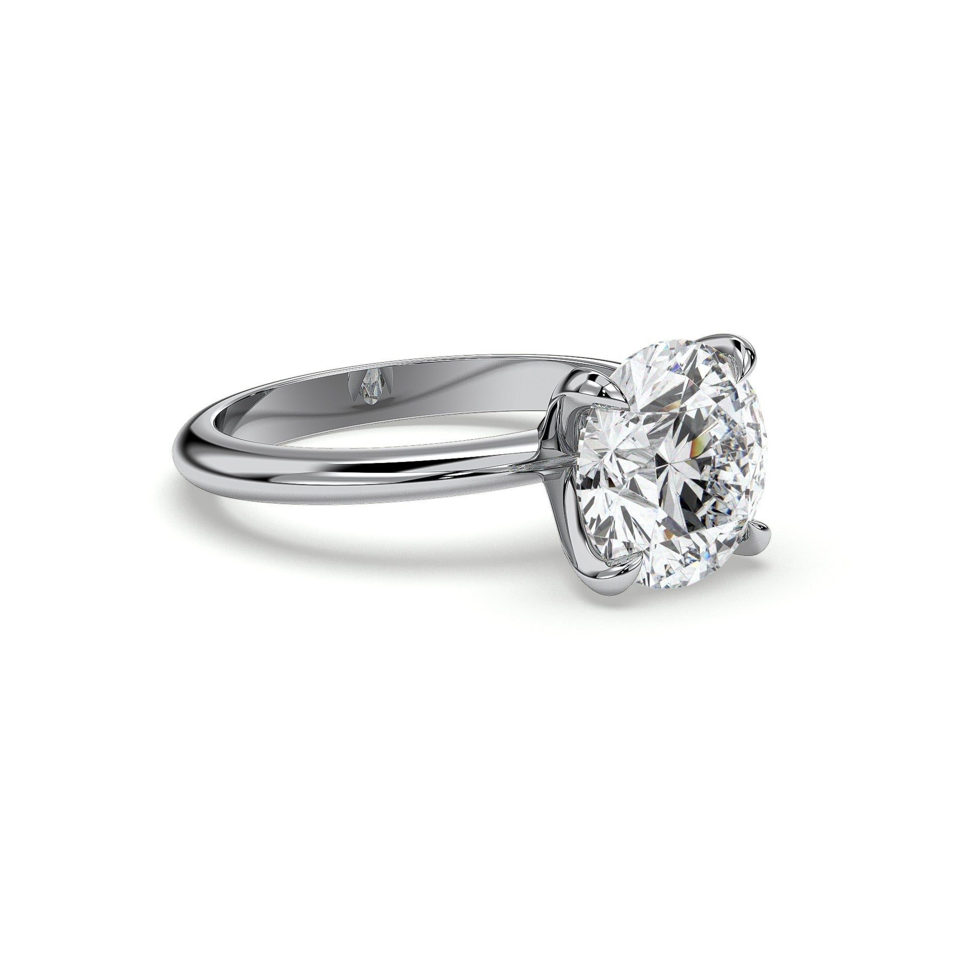 18K White Gold Vermeil / 3.00 CARAT