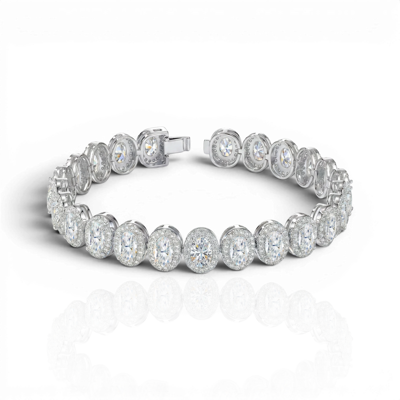 18K White Gold Vermeil