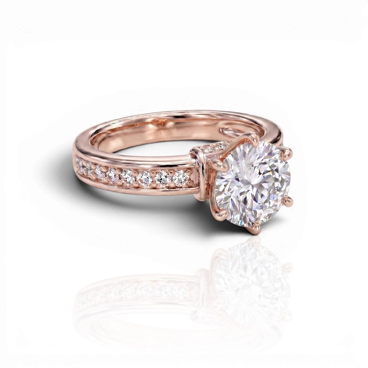 18K Rose Gold Vermeil / 3.00 CARAT