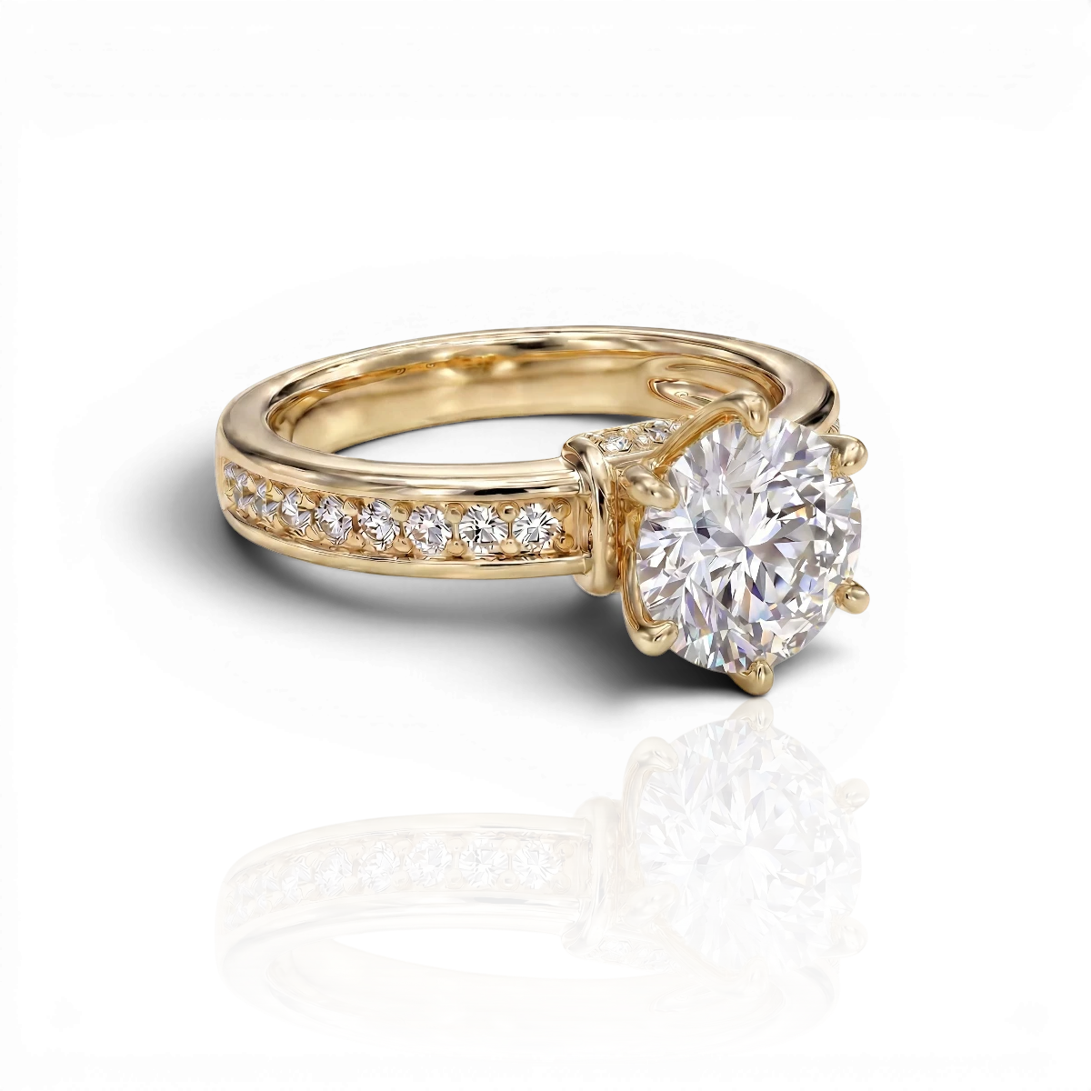 18K Yellow Gold Vermeil / 3.00 CARAT