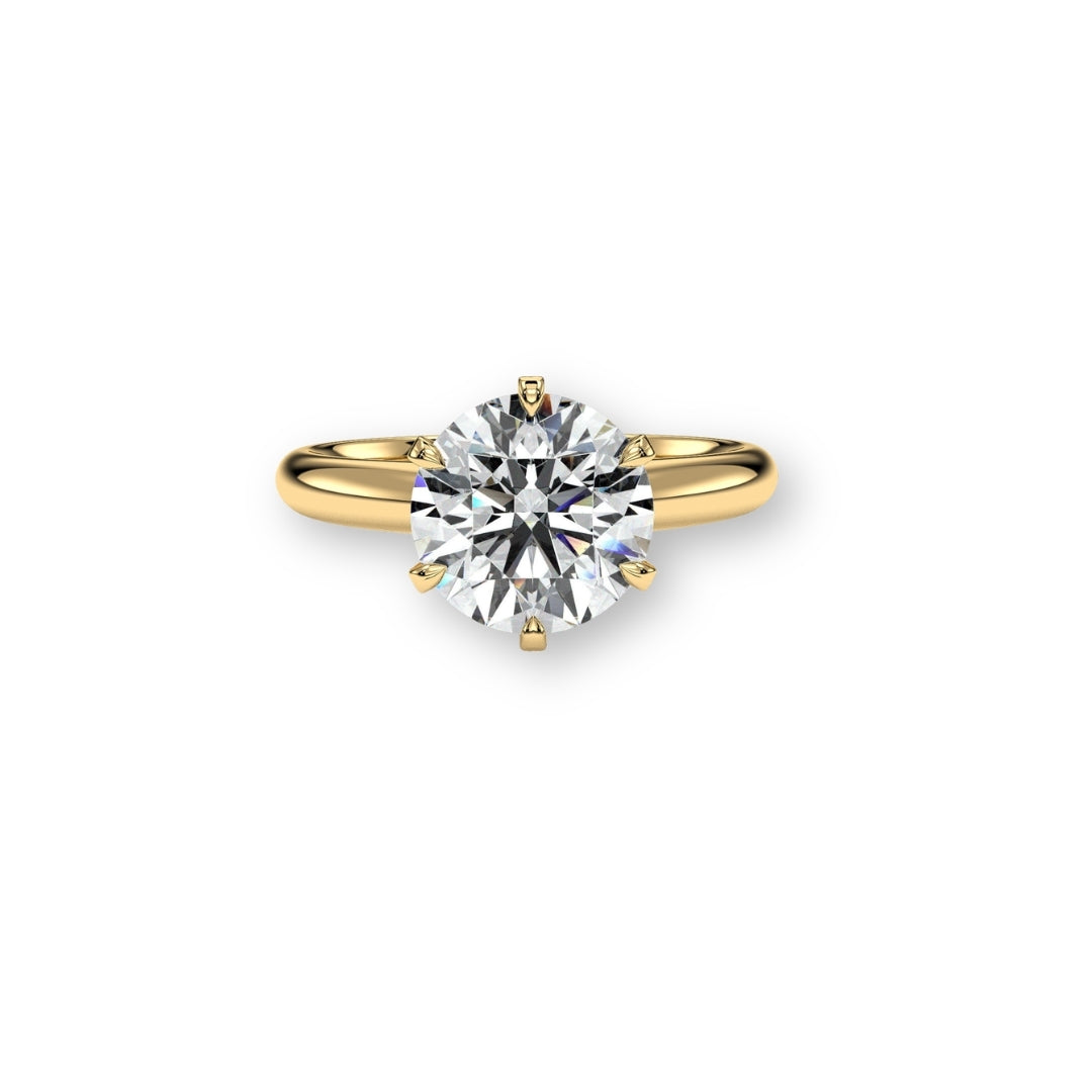 18K Yellow Gold Vermeil / 3.00 CARAT