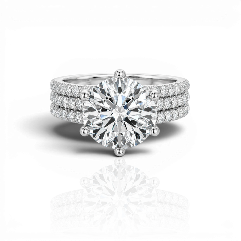 18K White Gold Vermeil