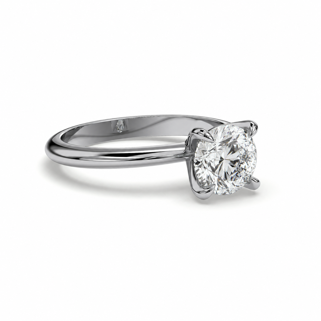 18K White Gold Vermeil / 2.00 CARAT